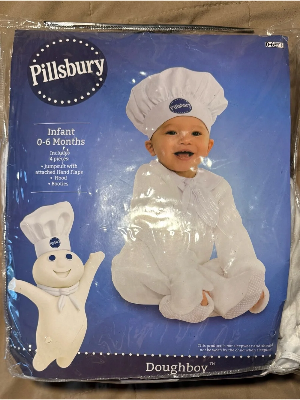 Infant Doughboy Costume - White (0-6 Months)